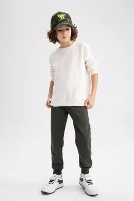Спортивные штаны DeFacto, Цвет: Хаки, Размер: 10-11 лет, изображение 4