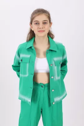 Куртка angelos, Цвет: Зеленый, Размер: 9-10 лет, изображение 2