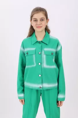 Куртка angelos, Цвет: Зеленый, Размер: 9-10 лет, изображение 3