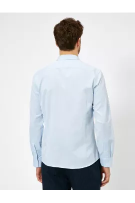 Рубашка Koton, Цвет: Голубой, Размер: M, изображение 4