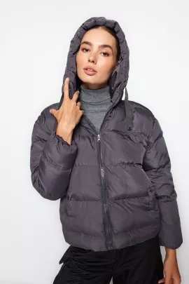Куртка TRENDYOLMILLA, Цвет: Антрацит, Размер: S, изображение 4