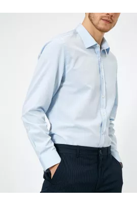 Рубашка Koton, Цвет: Голубой, Размер: M, изображение 2