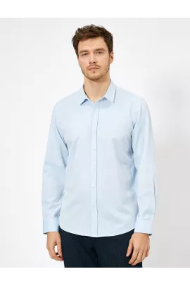 Рубашка Koton, Цвет: Голубой, Размер: M, изображение 3