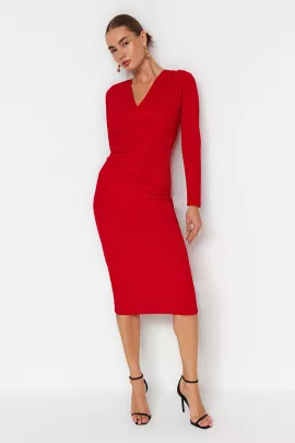 Платье TRENDYOLMILLA, Цвет: Красный, Размер: S, изображение 2