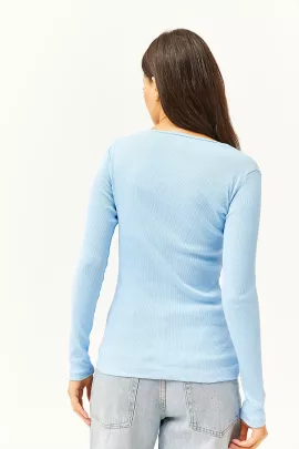 Блузка Olalook, Цвет: Голубой, Размер: STD, изображение 3