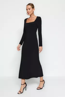 Платье TRENDYOLMILLA, Цвет: Черный, Размер: S, изображение 4