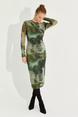Платье Cool & Sexy, Цвет: Зеленый, Размер: L, изображение 5
