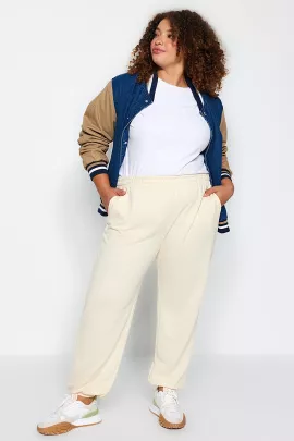 Спортивные штаны Trendyol Curve, Цвет: Бежевый, Размер: 3XL, изображение 2