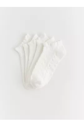Носки 5 пар LC Waikiki, Цвет: Белый, Размер: 27-29, изображение 2