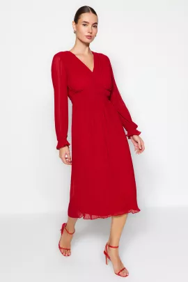 Платье TRENDYOLMILLA, Цвет: Красный, Размер: 40