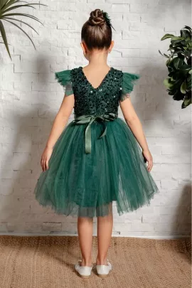 Платье Mnk Baby&Kids, Цвет: Зеленый, Размер: 6 лет, изображение 3