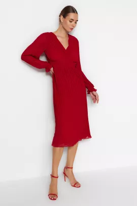 Платье TRENDYOLMILLA, Цвет: Красный, Размер: 40, изображение 2
