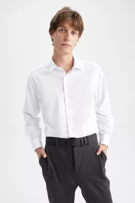 Рубашка DeFacto, Цвет: Белый, Размер: 3XL, изображение 5