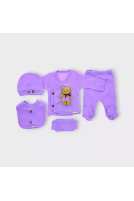 Комплект MINIWORLD, Цвет: Фиолетовый, Размер: 0-3 мес.