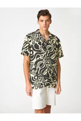 Рубашка Koton, Цвет: Коричневый, Размер: M, изображение 3