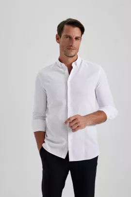 Рубашка DeFacto, Цвет: Белый, Размер: M, изображение 4