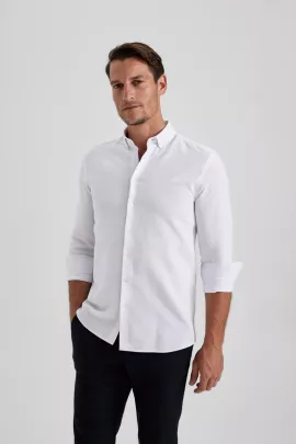 Рубашка DeFacto, Цвет: Белый, Размер: M, изображение 3