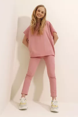 Комплект Trend Alaçatı Stili, Цвет: Розовый, Размер: S, изображение 2