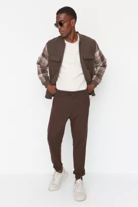 Спортивные штаны TRENDYOL MAN, Цвет: Коричневый, Размер: M, изображение 2