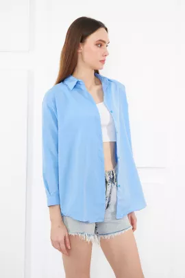 Рубашка brako tekstil, Цвет: Голубой, Размер: M, изображение 3