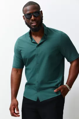 Рубашка TRENDYOL MAN, Цвет: Зеленый, Размер: 4XL, изображение 3