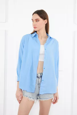 Рубашка brako tekstil, Цвет: Голубой, Размер: M, изображение 2