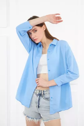 Рубашка brako tekstil, Цвет: Голубой, Размер: M