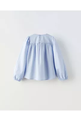 Блузка ZARA, Цвет: Голубой, Размер: 2-3 года, изображение 2