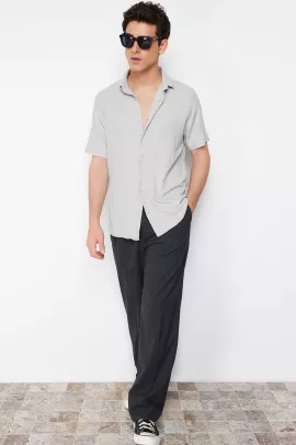 Рубашка TRENDYOL MAN, Цвет: Серый, Размер: M, изображение 2
