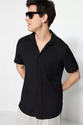 Рубашка TRENDYOL MAN, Цвет: Черный, Размер: M