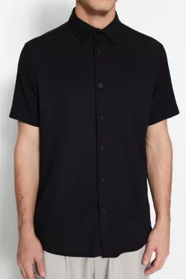 Рубашка TRENDYOL MAN, Цвет: Черный, Размер: M, изображение 2