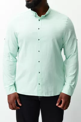 Рубашка TRENDYOL MAN, Цвет: Зеленый, Размер: 3XL, изображение 3