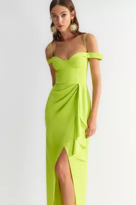 Платье TRENDYOLMILLA, Цвет: Зеленый, Размер: 36, изображение 2