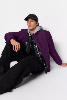 Куртка TRENDYOL MAN, Цвет: Фиолетовый, Размер: S, изображение 3
