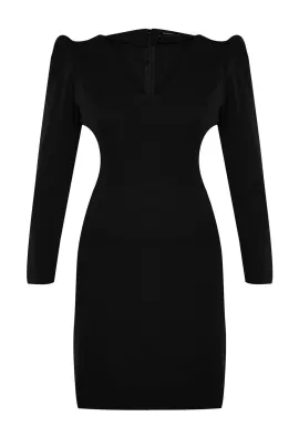 Платье Trendyol Curve, Цвет: Черный, Размер: 42, изображение 5