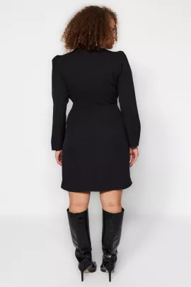 Платье Trendyol Curve, Цвет: Черный, Размер: 42, изображение 4