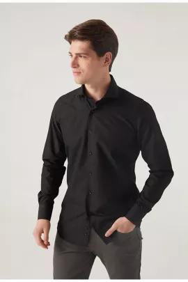 Erkek köýnek D'S Damat, Reňk: Gara, Ölçeg: 2XL, 3 image