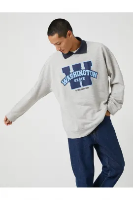 Свитшот Koton, Цвет: Серый, Размер: XL