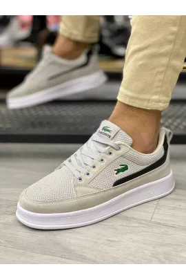 Кроссовки (реплика) Lacoste, Цвет: Бежевый, Размер: 42