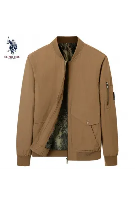 Мужская куртка-бомбер U.S. POLO ASSN, Цвет: Коричневый, Размер: L