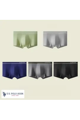 Мужские боксеры антибактериальные (набор 5 шт.) U.S. POLO ASSN, Цвет: Разноцветный, Размер: XL