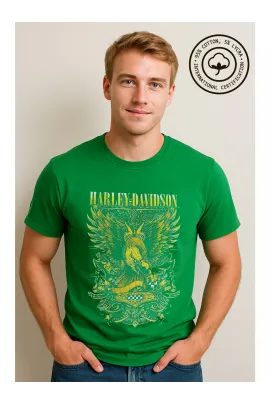 Футболка с принтом MG Wear, Reňk: Ýaşyl, Ölçeg: M