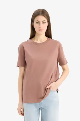 Футболка DeFacto, Цвет: Коричневый, Размер: 3XL