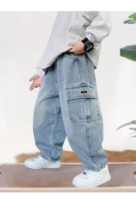 Джинсы NEW TREND, Reňk: Gök, Ölçeg: 7-8 ýaş