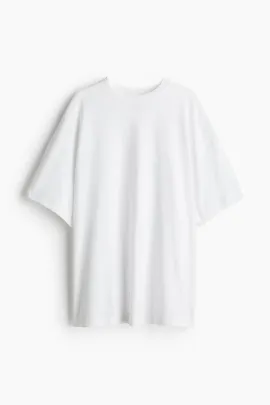 Футболка оверсайз H&M, Цвет: Белый, Размер: XS