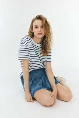 Футболка свободного кроя H&M, Цвет: Белый, Размер: S