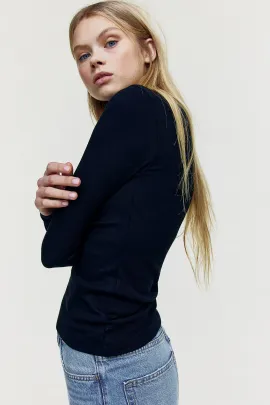 Верх рибана H&M, Цвет: Черный, Размер: XS