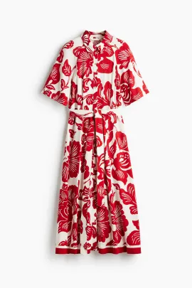 Платье рубашечное с поясом H&M, Размер: XXS