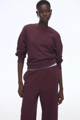 Свитшот H&M, Цвет: Бордовый, Размер: XS