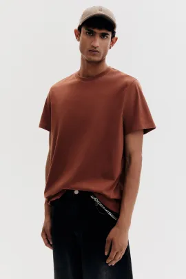 Футболка Regular Fit H&M, Цвет: Оранжевый, Размер: XS